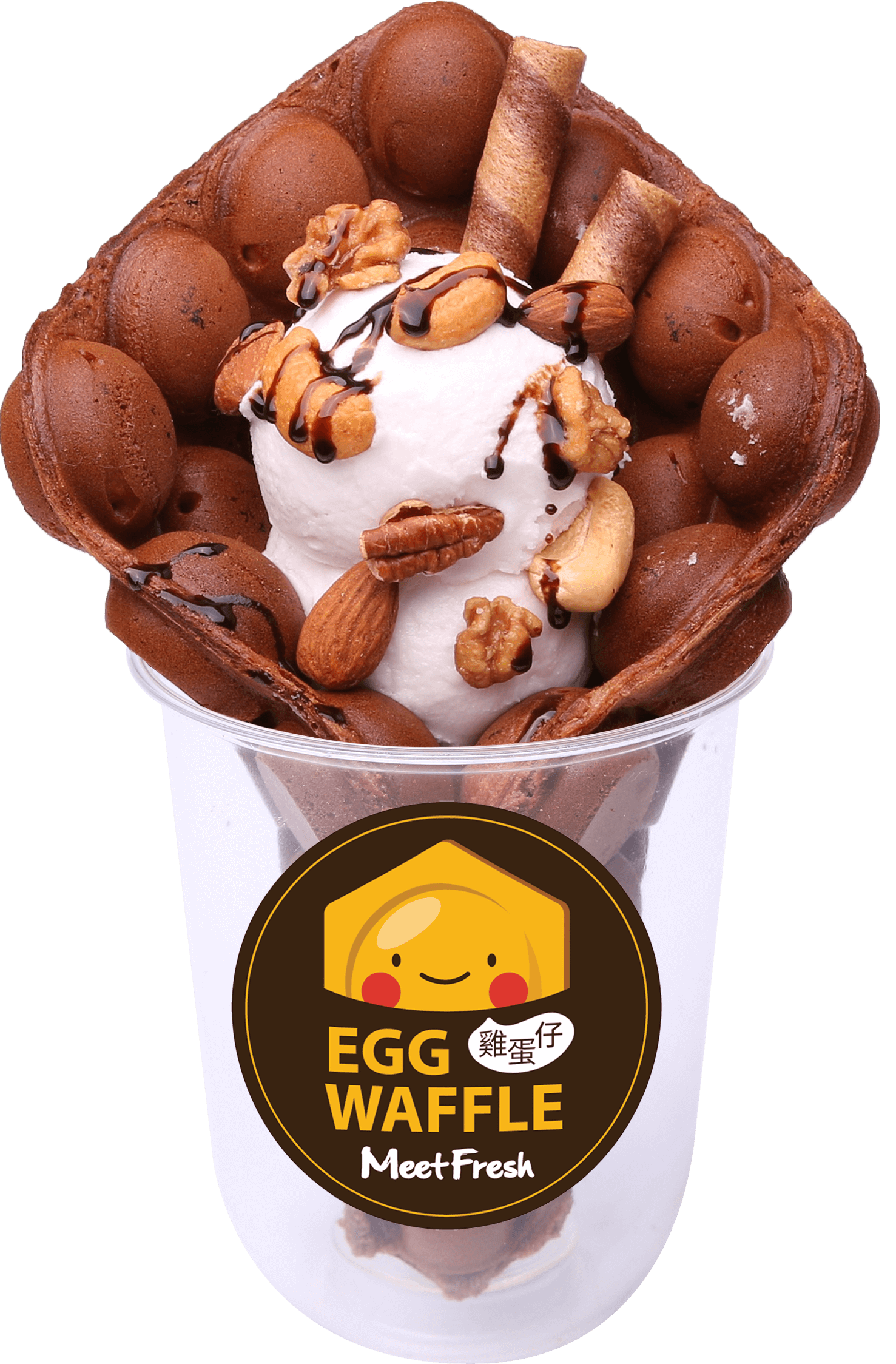 Chocolate Deluxe Egg Waffle